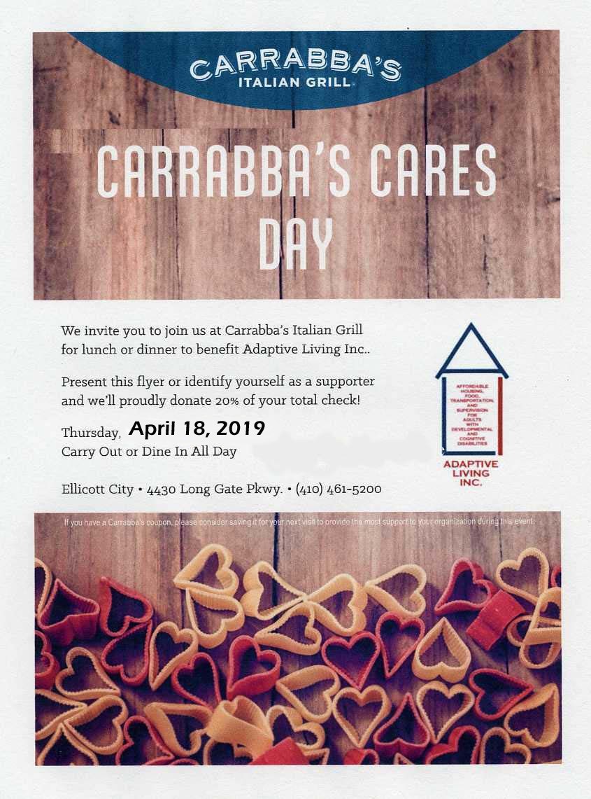 Carrabbas Cares Day April 18 2019